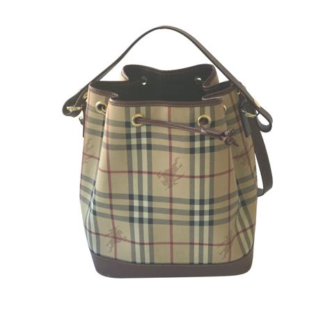 vintage Burberry bucket bag